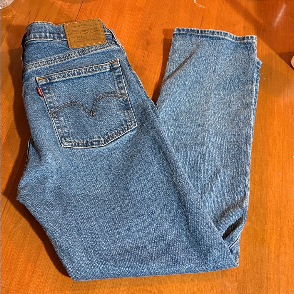 Women's Straight Leg Jeans - Classic Blue